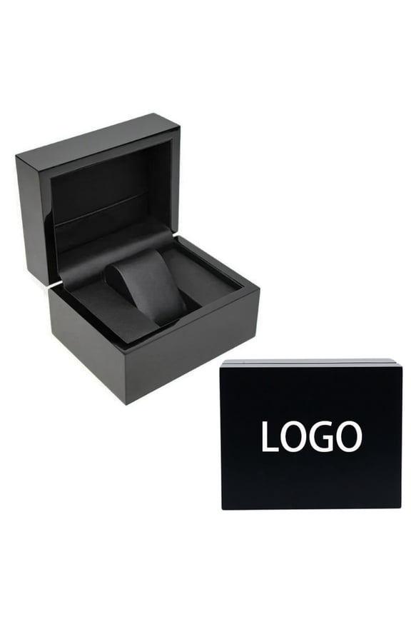 PU Leather Interior Smooth Surface Special Wood Watch Box Custom Logo Watch Display Case Watch Boxes and Packaging Present Box