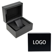 PU Leather Interior Smooth Surface Special Wood Watch Box Custom Logo Watch Display Case Watch Boxes and Packaging Present Box