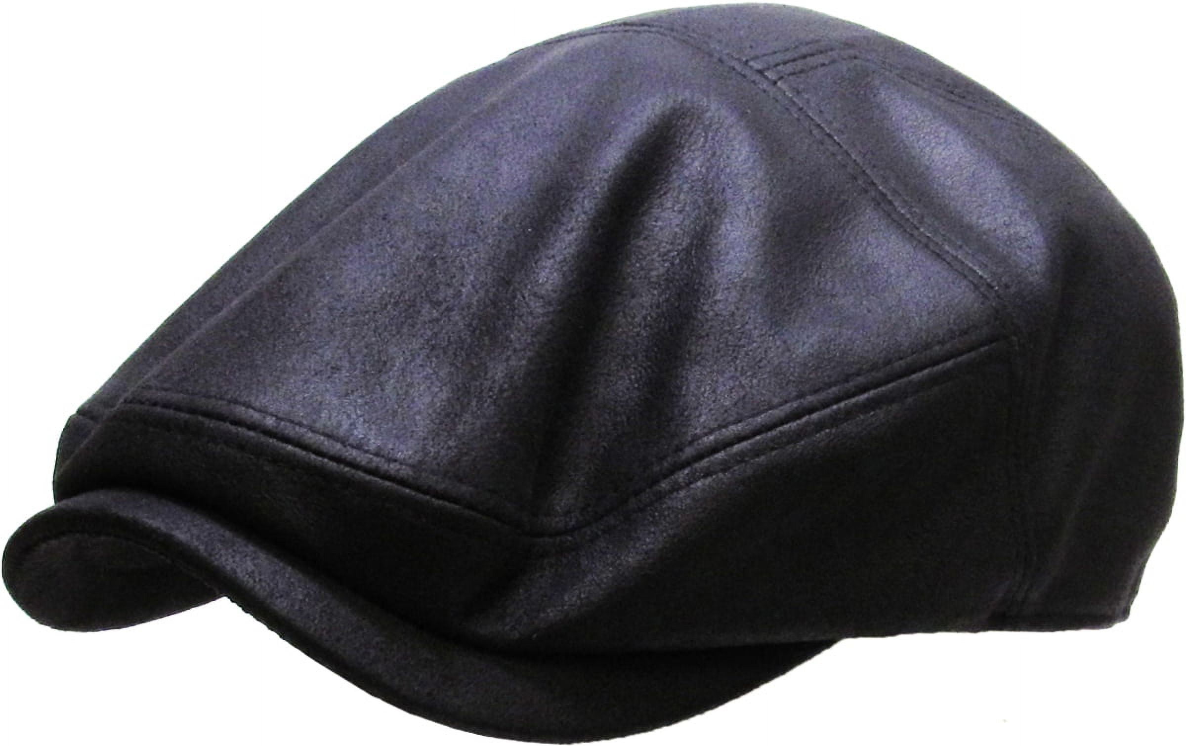 PU Leather Ivy Hat Golf Driving Ascot Winter Flat Cabbie Newsboy Debonair