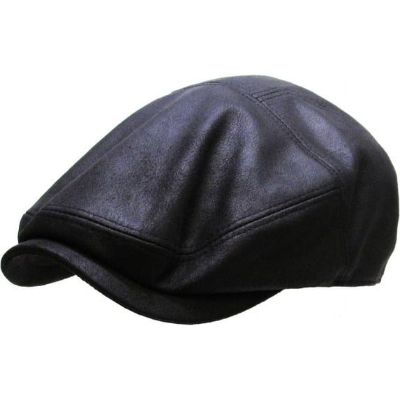PU Leather Ivy Hat Golf Driving Ascot Winter Flat Cabbie Newsboy Debonair