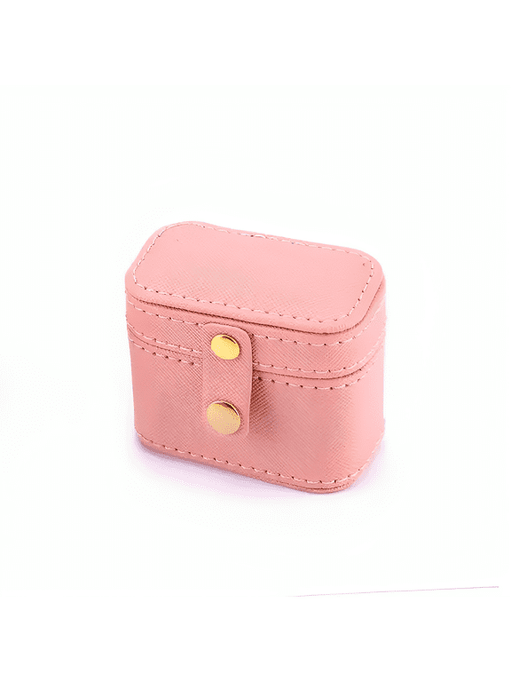 PU Leather Jewelry Box, Ring Box, Mini Portable Earrings Storage Box, Earring Holder Gifts Box