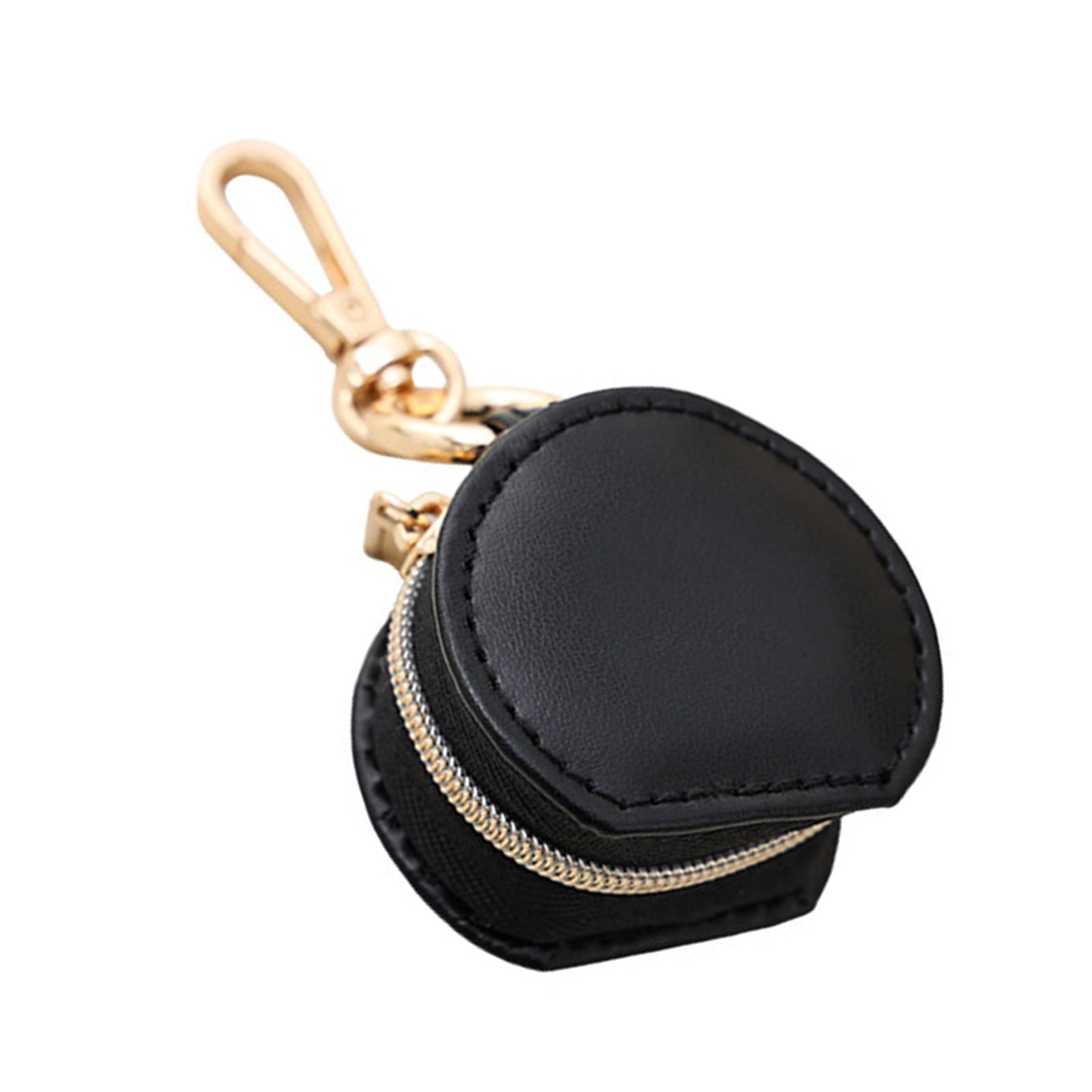 PU Leather Jewelry Organiser Keychain With Zipper Closure For Travel ...