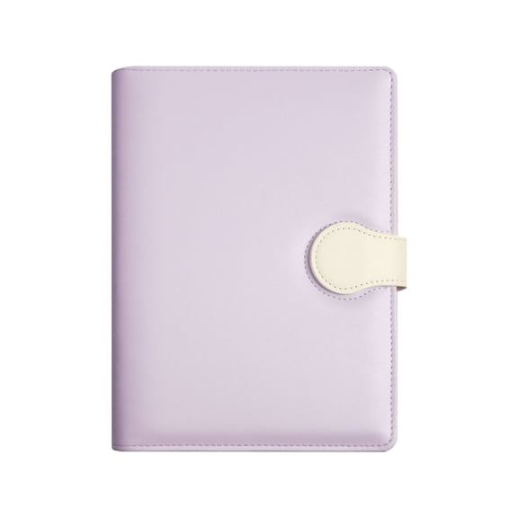 PU Leather Journal Notebook with Snap Closure, A5 Soft Cover Lined Writing Notebook, Office Business Notebook, Premium Thick Paper Diary for Work, Meeting Notes, Daily Planning