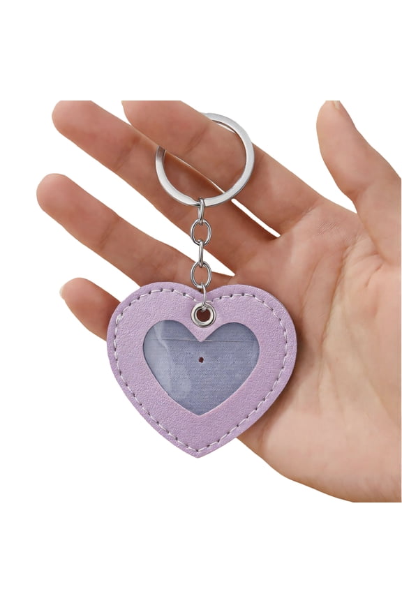 PU Leather Keycard Protector Keyring Handbags Access Card Sleeve with Distinctive Charm for Easy Identification