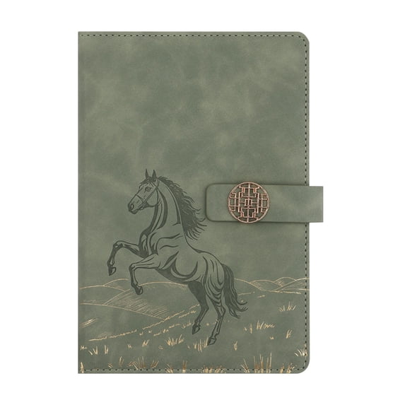 PU Leather Lined Journal Notebook, A5 Size Hardcover Notebook with Elastic Band, 5.7X8.5inch Embossed Pattern Diary, Thick Paper Notebook for Writing, Journaling, Work and Daily Planning