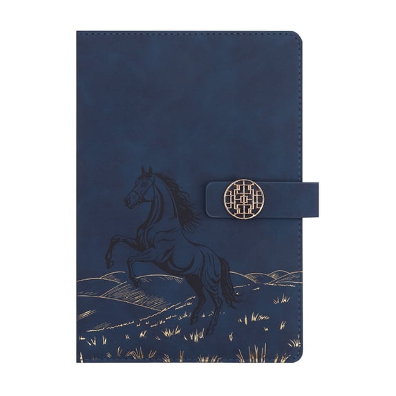 PU Leather Lined Journal Notebook, A5 Size Hardcover Notebook with Elastic Band, 5.7X8.5inch Embossed Pattern Diary, Thick Paper Notebook for Writing, Journaling, Work and Daily Planning