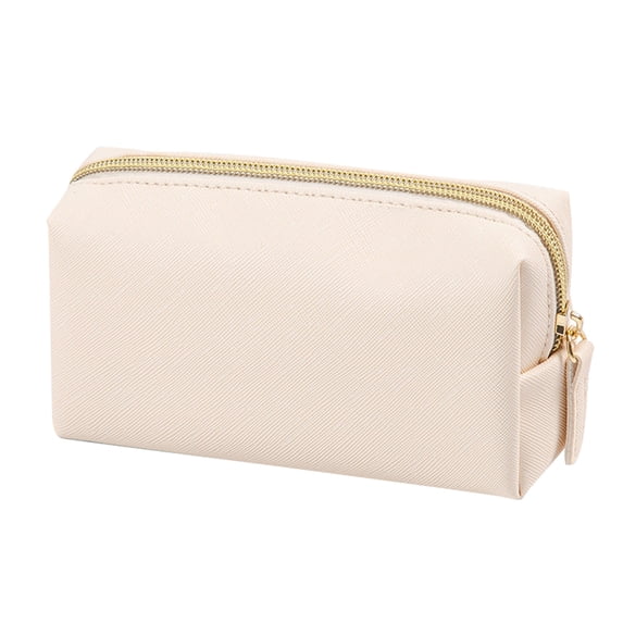 PU Leather Makeup Bag - Double Layer, Waterproof/Zipper Pouch, Large Capacity, for Travel/Women's Cosmetics