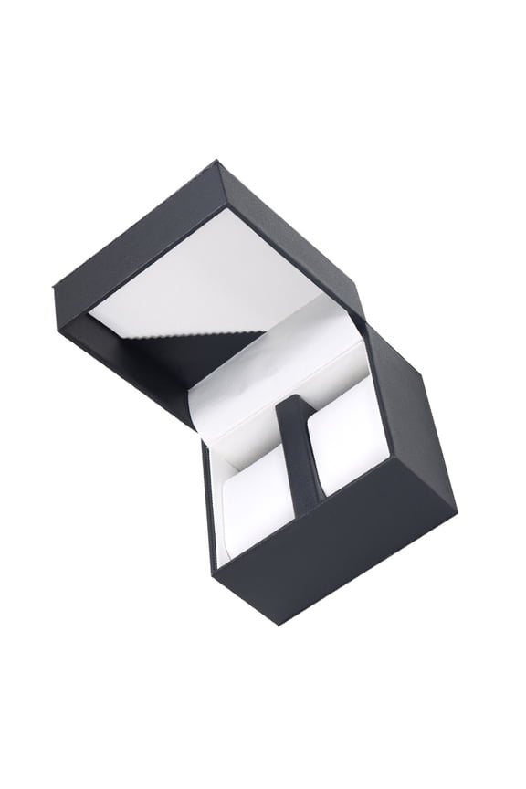 PU Leather Matching Watch Box Jewelry Container Holder For Couple With 2 Compartment for Necklace Storage