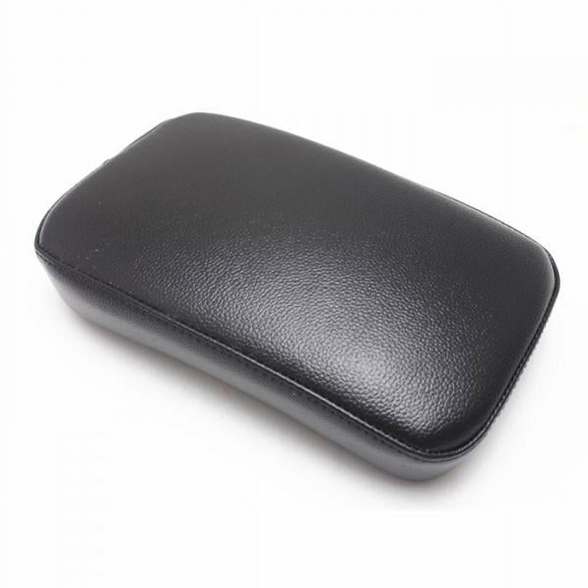 PU Leather Motorcycle Rear Passenger Seat Pillion Pad 6 Suction Cup Compatibility for XL 8800 Custom Bikes (Black)