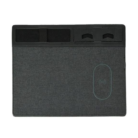 PU Leather Mouse Mat Multifunction Wireless Charging Mouse Pad for Home Office