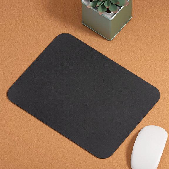 PU Leather Mouse Pad 25x21cm Non- Rubber Base Waterproof Smooth Surface Desk Mat for Office Gaming and Home Use