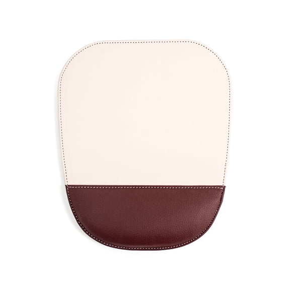 PU Leather Mouse Pad with Ergonomic Wrist Rest, Non-Slip Desk Mat for Home Office Gaming