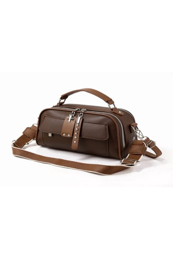 PU Leather Multi-Color Patch Handbag – 10 Variations, 25×11×19 cm Casual Shoulder Bag for Women