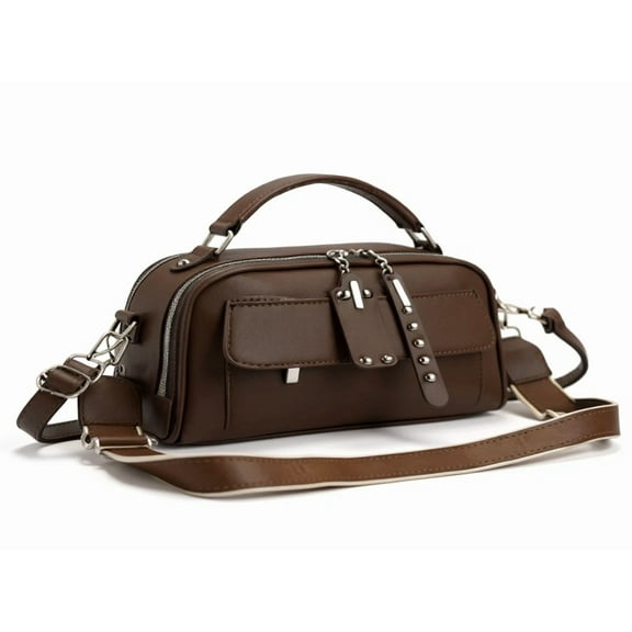 PU Leather Multi-Color Patch Handbag – 10 Variations, 25×11×19 cm Casual Shoulder Bag for Women