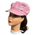 thumbnail image 1 of PU Leather Newsboy Cabbie Baker Boy 8 Panel Cap for Women Pageboy Visor Elastic Back, 1 of 1