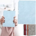 thumbnail image 1 of PU Leather Notebook, 8.27*5.87 Inch Hardcover Notebook, Daily Writing Notebook with Practical Edge Pen Slot, Business Journal Planner, Agenda Organizer, Idea for Office, Daily Journaling, Blue, 1 of 5