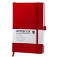 thumbnail image 1 of PU Leather Notebook Business Notepad Journal with Elastic Strap Closure Pen Slot, 1 of 10