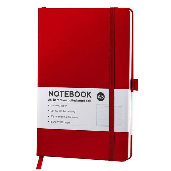 PU Leather Notebook Business Notepad Journal with Elastic Strap Closure Pen Slot