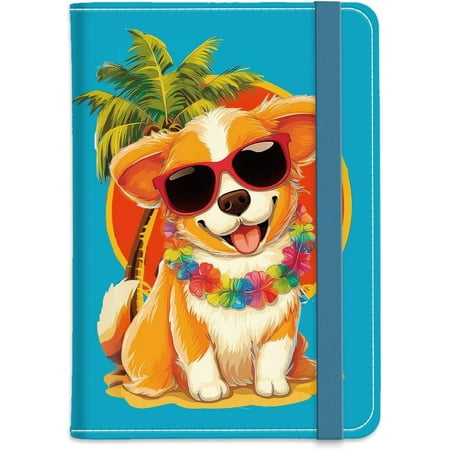 PU Leather Passport Holder Cover 5.9×4.3 Inch with Credit Card Slot and Boarding Pass Slot Combo Blocking Passport
