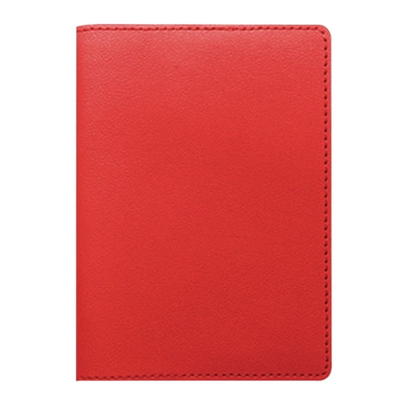 PU Leather Passport Holder, Slim Passport Cover with Card Slots, Travel Passport Wallet, Lightweight Document Organizer for Travel Documents, Cards and Travel Essentials for Men and Women,Red