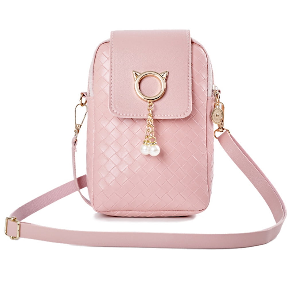 Pink phone purse sale