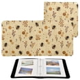 thumbnail image 1 of PU Leather Photo Album with Self-Adhesive Pages Scrapbook DIY Picture Holds 20+ Sheets Bees and Flowers Pattern, 1 of 9