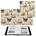 thumbnail image 1 of PU Leather Photo Album with Self-Adhesive Pages Scrapbook DIY Picture Holds 20+ Sheets Various Poses Chickens Pattern, 1 of 9