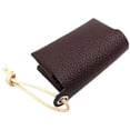 thumbnail image 1 of PU Leather Pocket Tissue Holder for Purse Portable Facial Paper Storage Case Packs Bags Waterproof Napkin Box Reusable Dark Brown Leather, 1 of 7