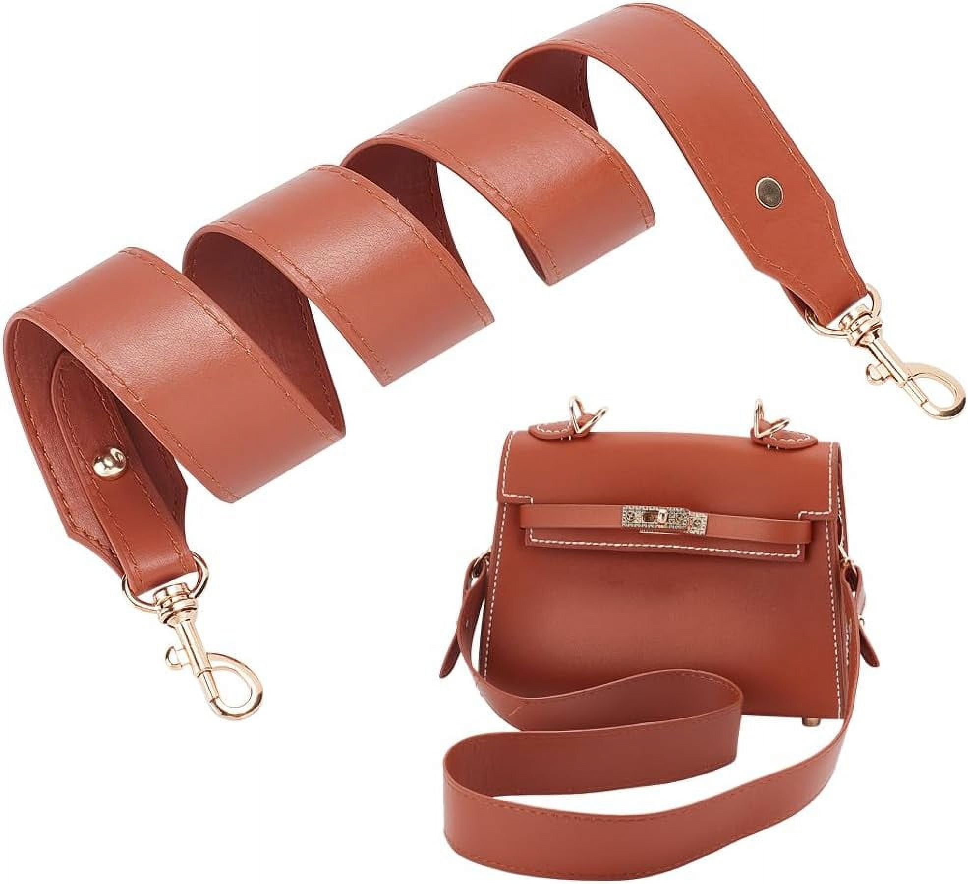 PU Leather Purse Strap 36.2 Inch Leather Wide Shoulder Bag Strap