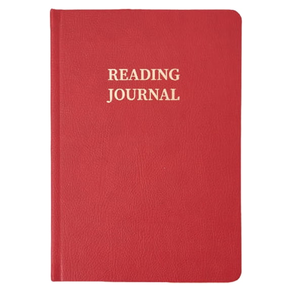 PU Leather Reading Journal Planner Notebook, Daily Notepad For Book Lovers, 176 Pages Assorted Colors (Red, 21*14.8)