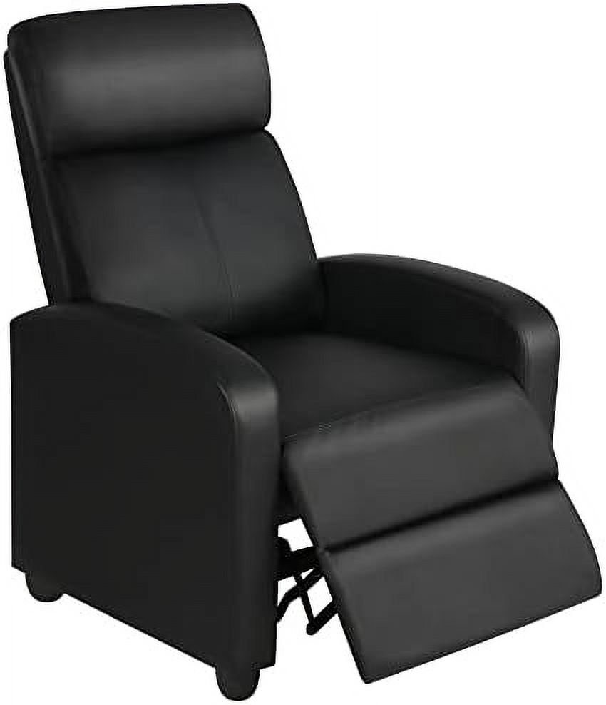 PU Leather Recliner Chair Living Room Single Sofa Home Theater Seating