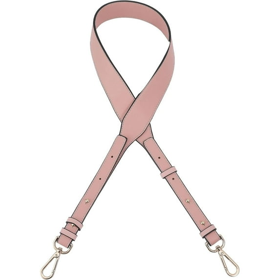 PU Leather Replacement Strap 40~43Inch Long 1.5Inch Wide Adjustable PU Leather Bag Strap with Alloy Swivel Clasps