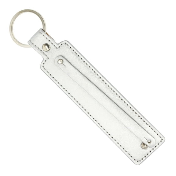 PU Leather Round Keychain Bright Colorful PU Leather Keychain Waist Wallet KeyChains Keyholder Single Metal 14 Colors