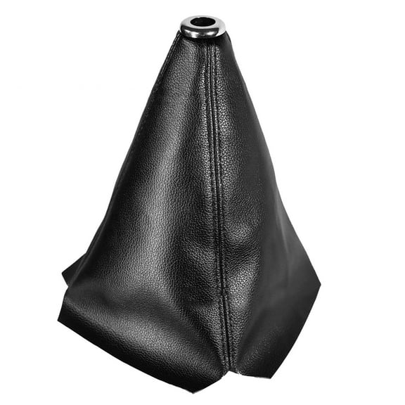 PU Leather Shifter Boot with Black Stitching Manual & Auto Shifter Cover for Most Vehicles,Car Styling Shifter Boot
