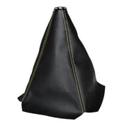 PU Leather Shifter Boot with Black Stitching Manual & Auto Shifter Cover for Most Vehicles,Car Styling Shifter Boot