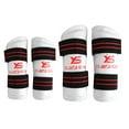 PU Leather Shin & Arm Guard Set for Enhanced Protection White M