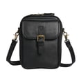 thumbnail image 1 of PU Leather Small Crossbody Cell Phone Bag with Adjustable Removable Strap Zipper Shoulder Handbag Purse Cellphone Bag Wallet Purse for Women Men (Black), 1 of 10
