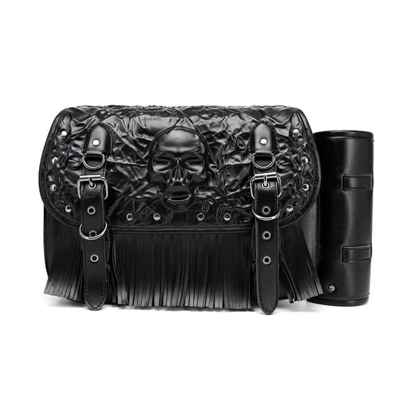 PU Leather Swing Arm Bag For Motorcycle Left Side Bags Saddlebags Scooter Side Back Seat Bag Waterproof