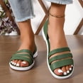 thumbnail image 1 of PU Leather Three-Strap Sandals, 1 of 9