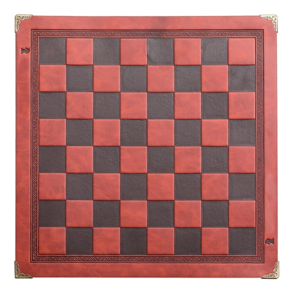 Flat Chess Board International Synthetic PU Leather Chessboard Classic Chess Games Accessories Folding Board Chess Game
