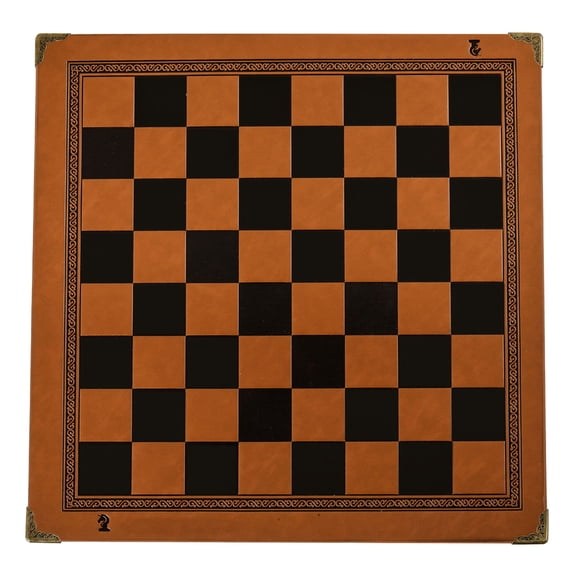 Flat Chess Board International Synthetic PU Leather Chessboard Classic Chess Games Accessories Folding Board Chess Game