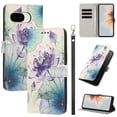 thumbnail image 1 of PU Leather Wallet Case for Google Pixel 10a with Pattern Design, Built in Kickstand Card Slots Wrist Strap Drop Protective Phone Cover for Google Pixel 10a, C, 1 of 6