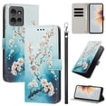 thumbnail image 1 of PU Leather Wallet Case for Motorola Edge (2025) with Pattern Design, Built in Kickstand Card Slots Wrist Strap Drop Protective Phone Cover for Motorola Edge (2025), E, 1 of 6