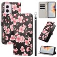 thumbnail image 1 of PU Leather Wallet Case for Motorola Moto G 5G 2024 with Pattern Design, Built in Kickstand Card Slots Wrist Strap Drop Protective Phone Cover for Motorola Moto G 5G 2024, G, 1 of 6