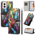 thumbnail image 1 of PU Leather Wallet Case for Motorola Moto G 5G 2024 with Pattern Design, Built in Kickstand Card Slots Wrist Strap Drop Protective Phone Cover for Motorola Moto G 5G 2024, A, 1 of 6