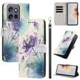 thumbnail image 1 of PU Leather Wallet Case for Motorola Moto G 5G 2025 / G 5G 2026 / G Play 5G 2026 with Pattern Design, Built in Kickstand Card Slots Wrist Strap Drop Protective Phone Cover, C, 1 of 6