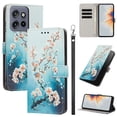 thumbnail image 1 of PU Leather Wallet Case for Motorola Moto G Power 5G 2025 / G Play 5G 2025 with Pattern Design, Built in Kickstand Card Slots Wrist Strap Drop Protective Phone Cover, E, 1 of 6