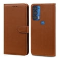 thumbnail image 1 of PU Leather Wallet Case for Motorola Moto G31 / G41, Kickstand Magnetic Flip Case with Card Slots for Women Girls, Wrist Strap Cover for Motorola Moto G31 / G41 6.4 Inch,Brown, 1 of 7