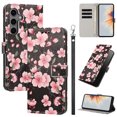 thumbnail image 1 of PU Leather Wallet Case for Samsung Galaxy A15 with Pattern Design, Built in Kickstand Card Slots Wrist Strap Drop Protective Phone Cover for Samsung Galaxy A15, G, 1 of 6
