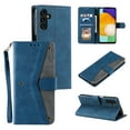 thumbnail image 1 of PU Leather Wallet Case for Samsung Galaxy S24, Detachable Wrist Hand Strap Magnetic Folio Purse Cover with Card Holder Flip Kickstand Full Body Shockproof Phone Case for Galaxy S24, Blue, 1 of 8